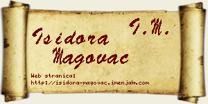 Isidora Magovac vizit kartica